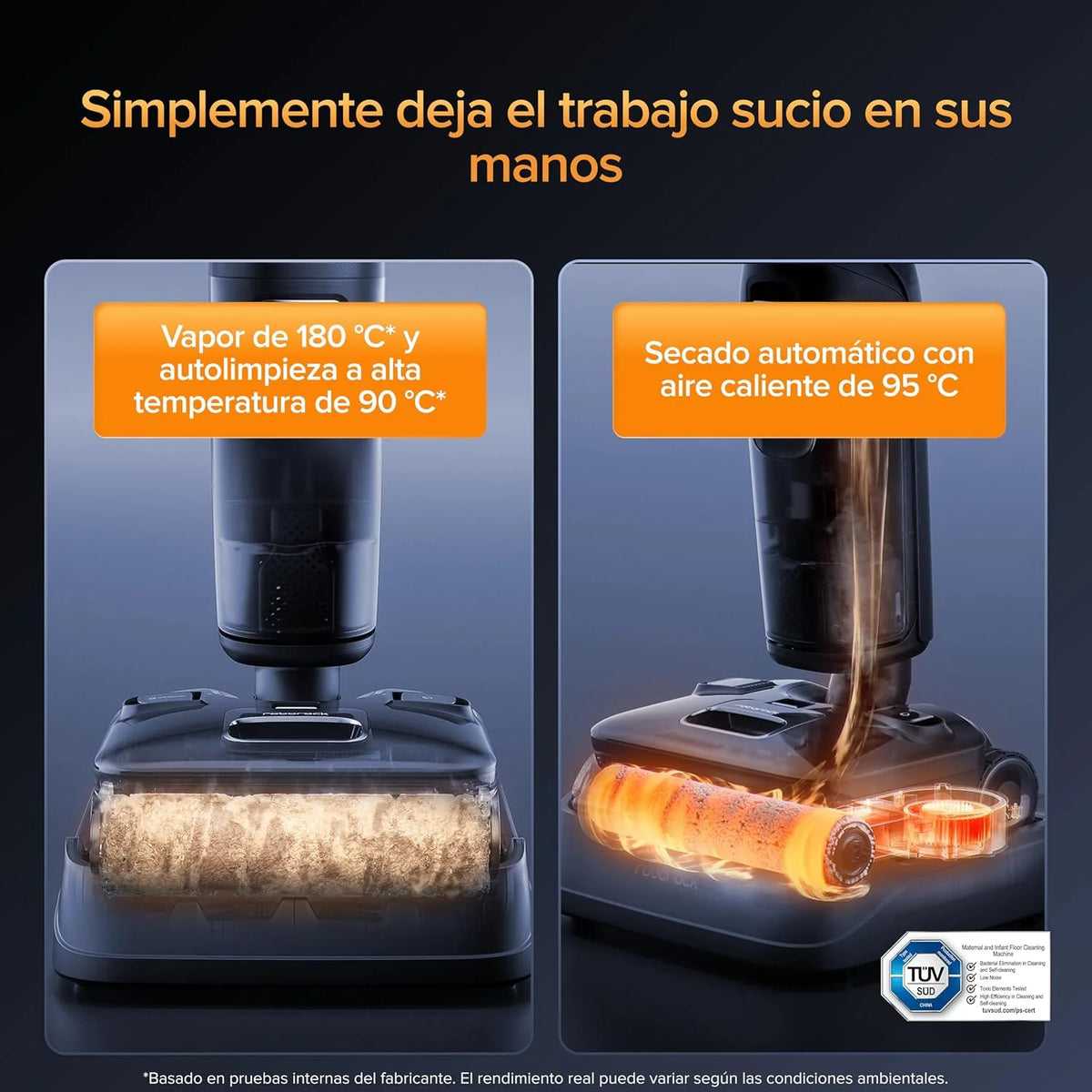roborock F25 Ultra Aspiradora en seco y húmedo a Vapor de 180°C