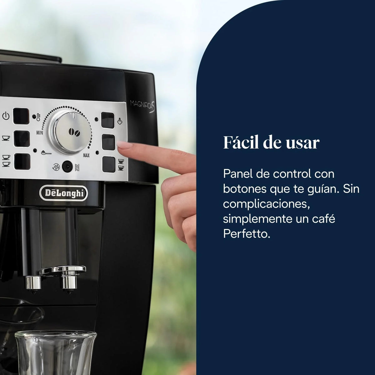 De'Longhi Magnifica S - Cafetera Superautomática 2 Bebidas Negro