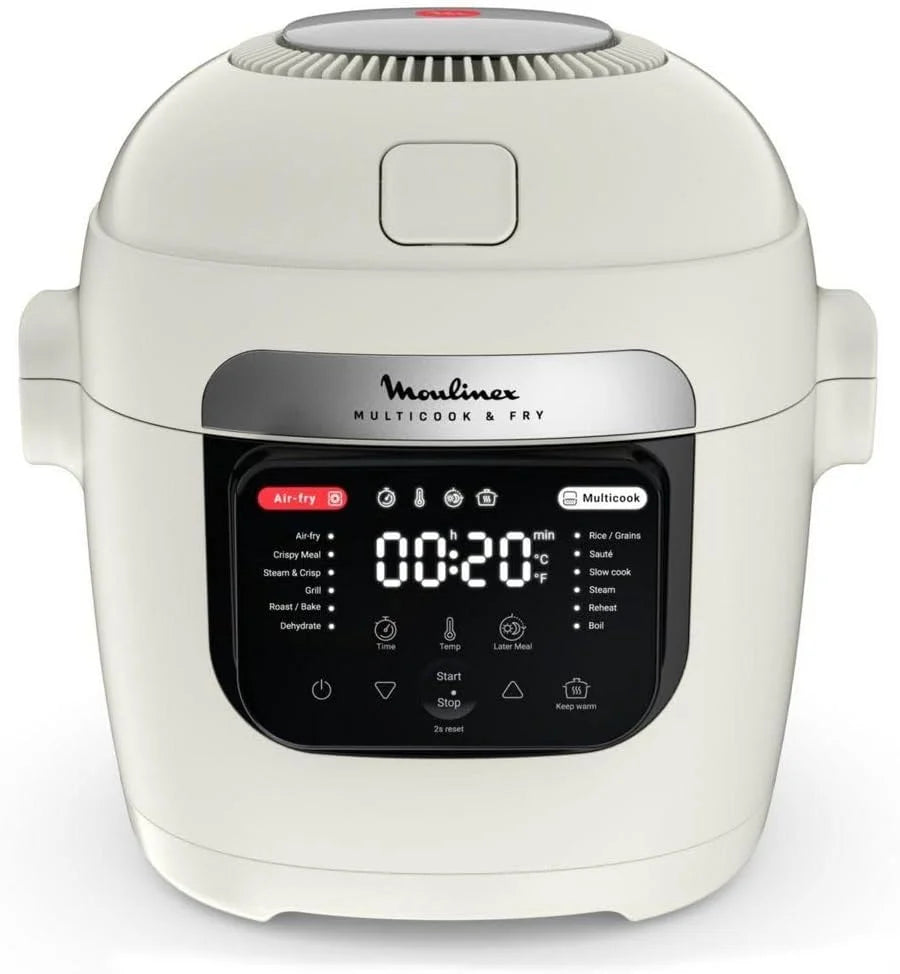 Moulinex Multicook & Fry MZ7311 - Cocina lenta (1200 W), color blanco