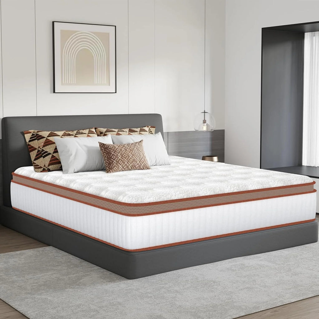Memory Foam Mattress 140 x 200 cm Memory Foam, Height 30 cm, Comfort and Medium Firmness | Anti-Mite, Anti-Bacterial, Breathable, Hypoallergenic | Oeko-Tex Certified, Spring Mattress
