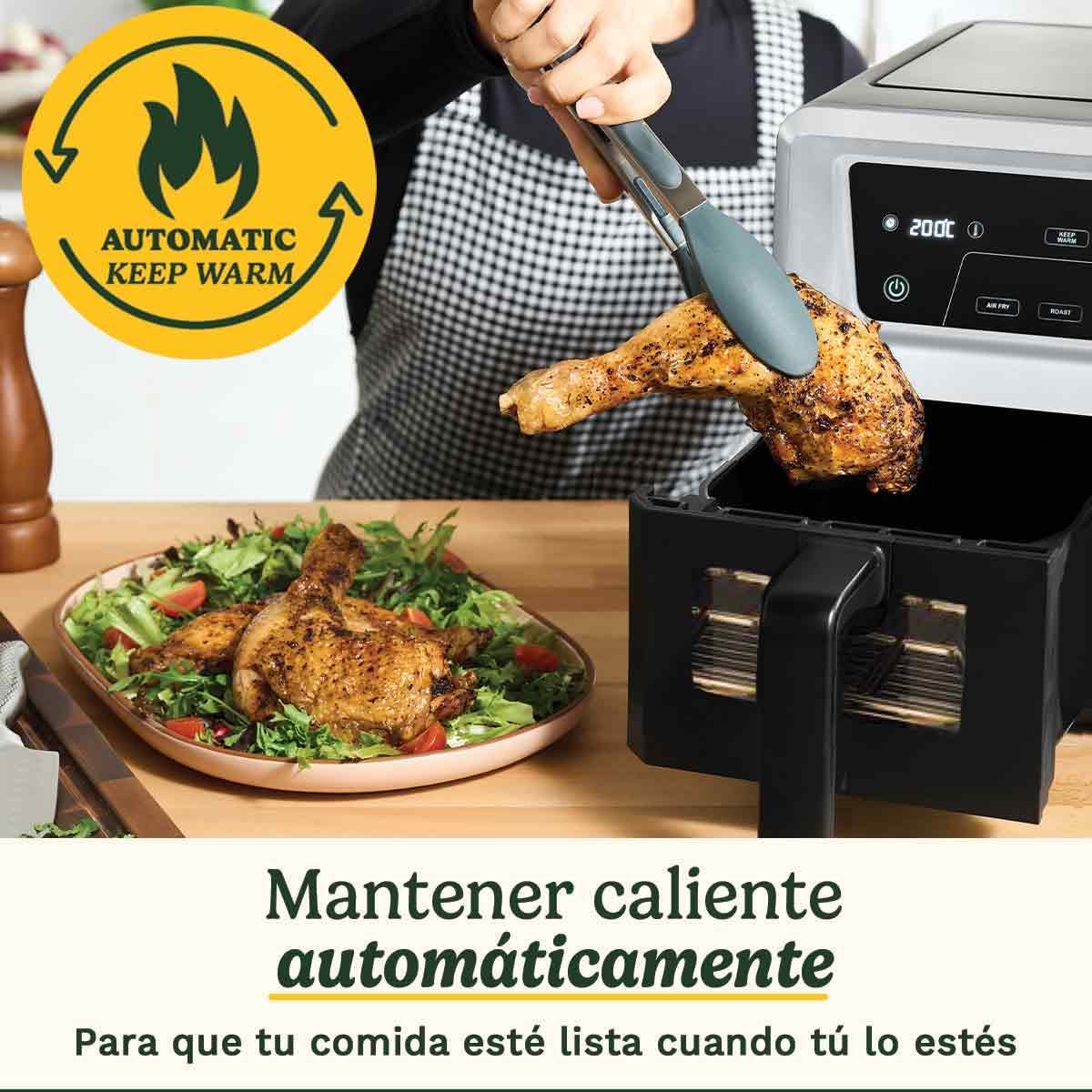 Cuisinart Air Fryer XXL Doble Zona | Sin PFAS | 2x5.2L | Fríe, hornea, deshidrata, mantiene caliente | Cocina 8+ raciones | Piezas lavavajillas
