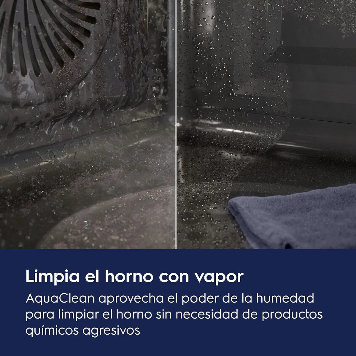 Electrolux COH3H54TX Horno Multifunción con limpieza fácil, 7 funciones, Grill, Calentamiento rápido, Temporizador LED, Seguridad infantil, Cocción en 2 niveles, 72 Litros, Inox, Clase A+