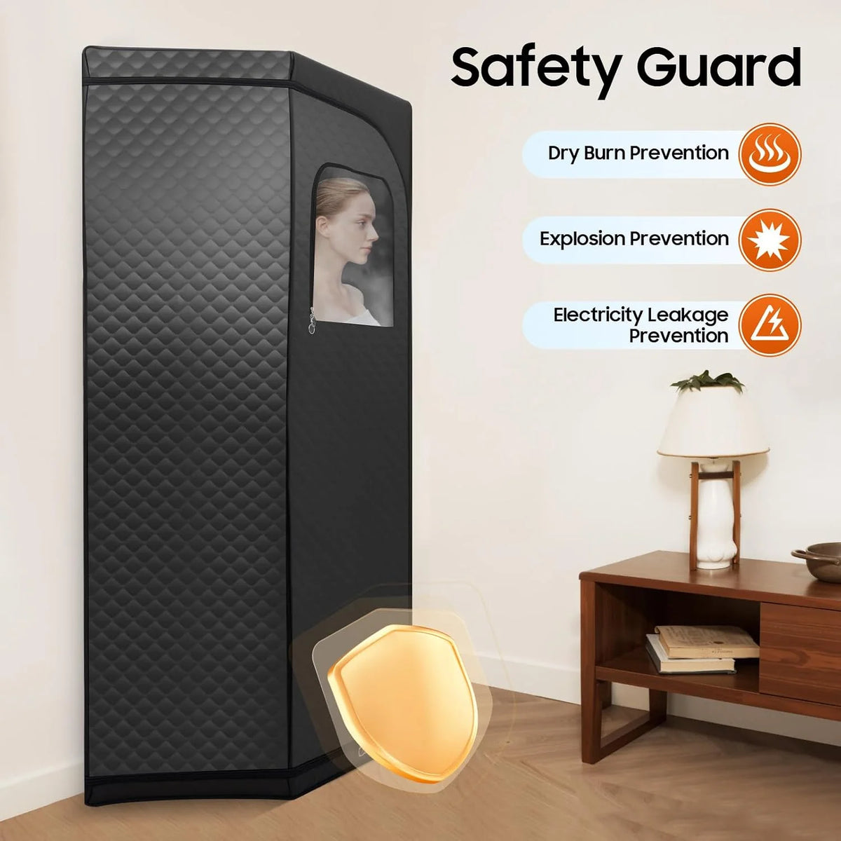 Juego de sauna portátil, mini cabina de vapor para exteriores, tienda de sauna móvil con silla plegable y bolsa de transporte, adecuado para el hogar, sauna, clubes y spas