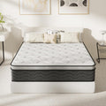 DEWINNER Mattresses 135 x 190 cm | Height 27 cm | Memory Foam + Pocket Springs | 7 Zones | Medium Firmness and Maximum Breathability | Ideal Choice for Bedrooms and Apartments