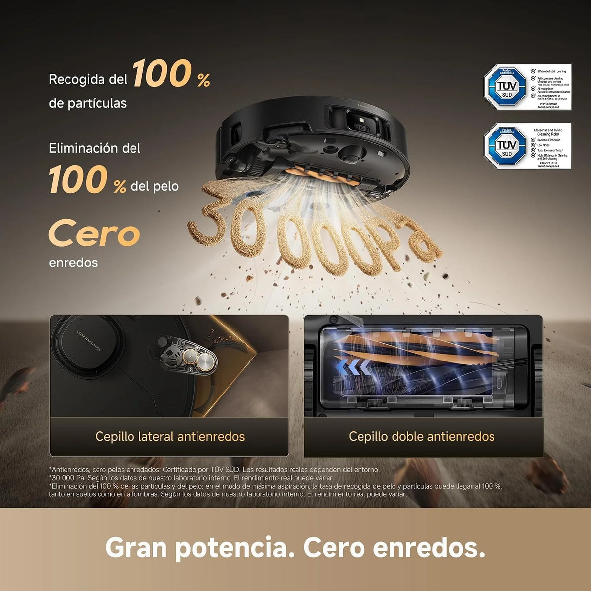 dreame Matrix10 Pro Robot Aspirador, 30.000 Pa, Base Cambio de Mopas
