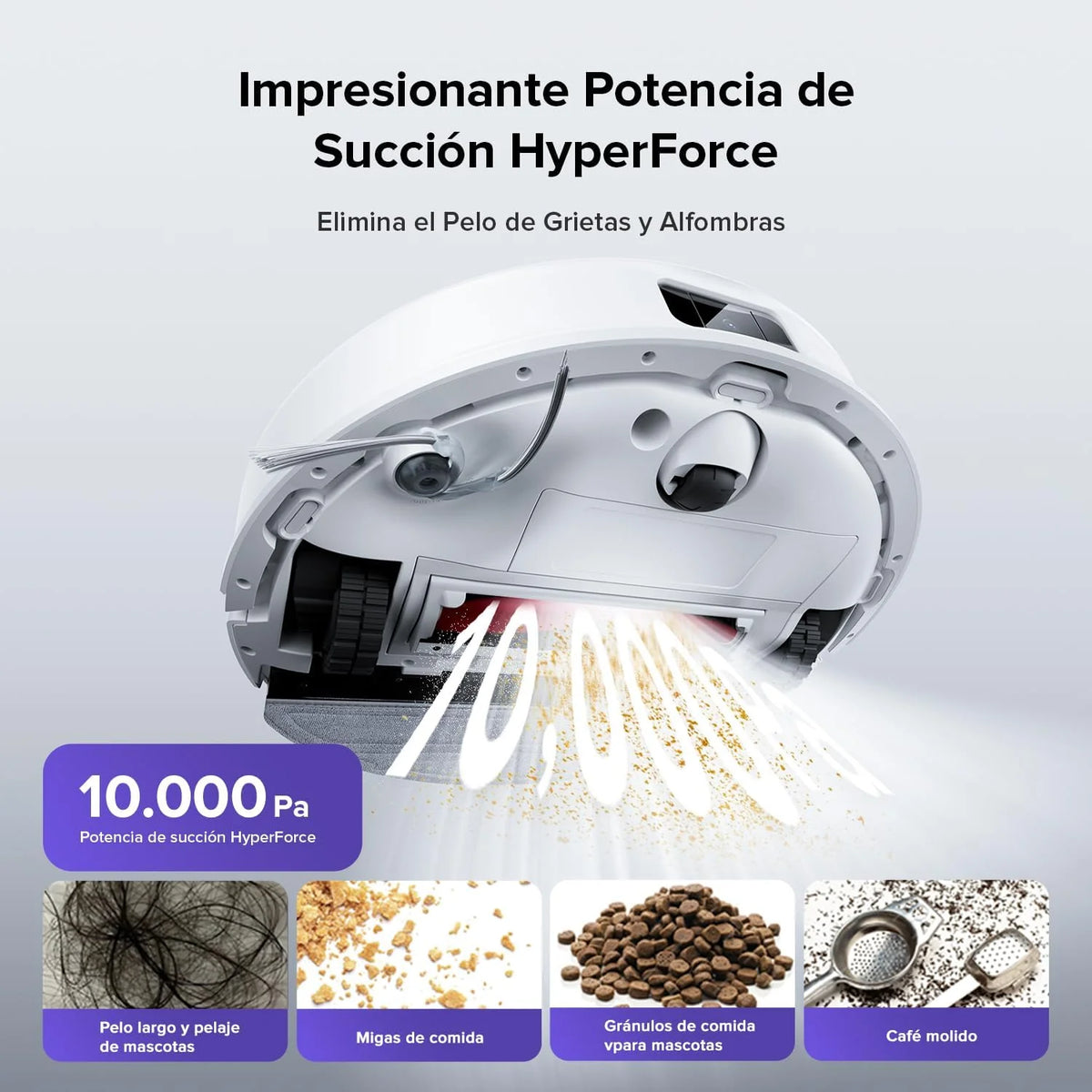 roborock Q10 S5 Set Robot Aspirador y Fregasuelos Succión de 10000 Pa
