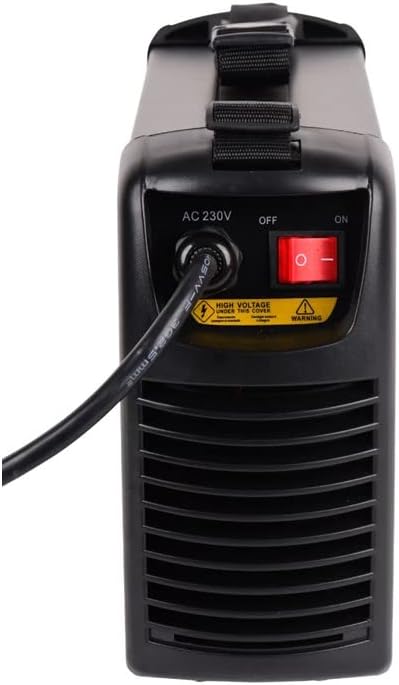 CEVIK PRO CE-BLACK200PLUS - Soldador Inverter MMA con Máscara de Soldadura y Portaelectrodo - 200A 40% 230V - Electrodos hasta 5mm - Display Digital -IGBT- Conectable a Generador - Máquina de Soldar
