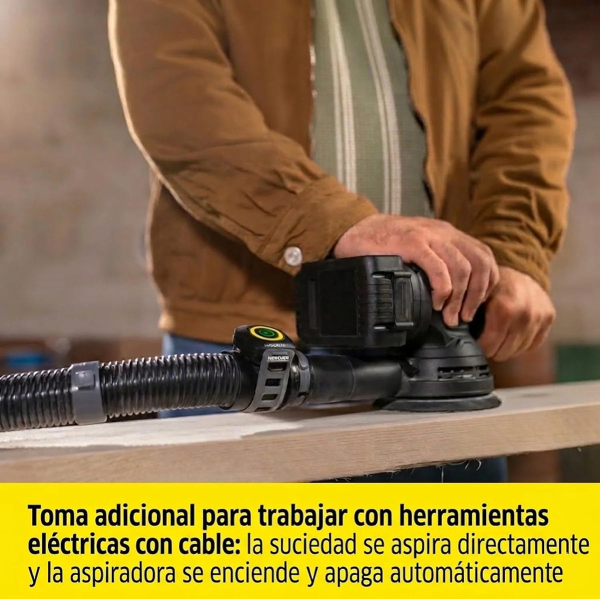 KÄRCHER Aspirador en seco y húmedo WD 7 Control P S 30/6/35/T, Sistema Inteligente de Control de Filtro, Mando a Distancia, Toma de Corriente integrada, función sopladora, 1400 W, depósito: 30 l