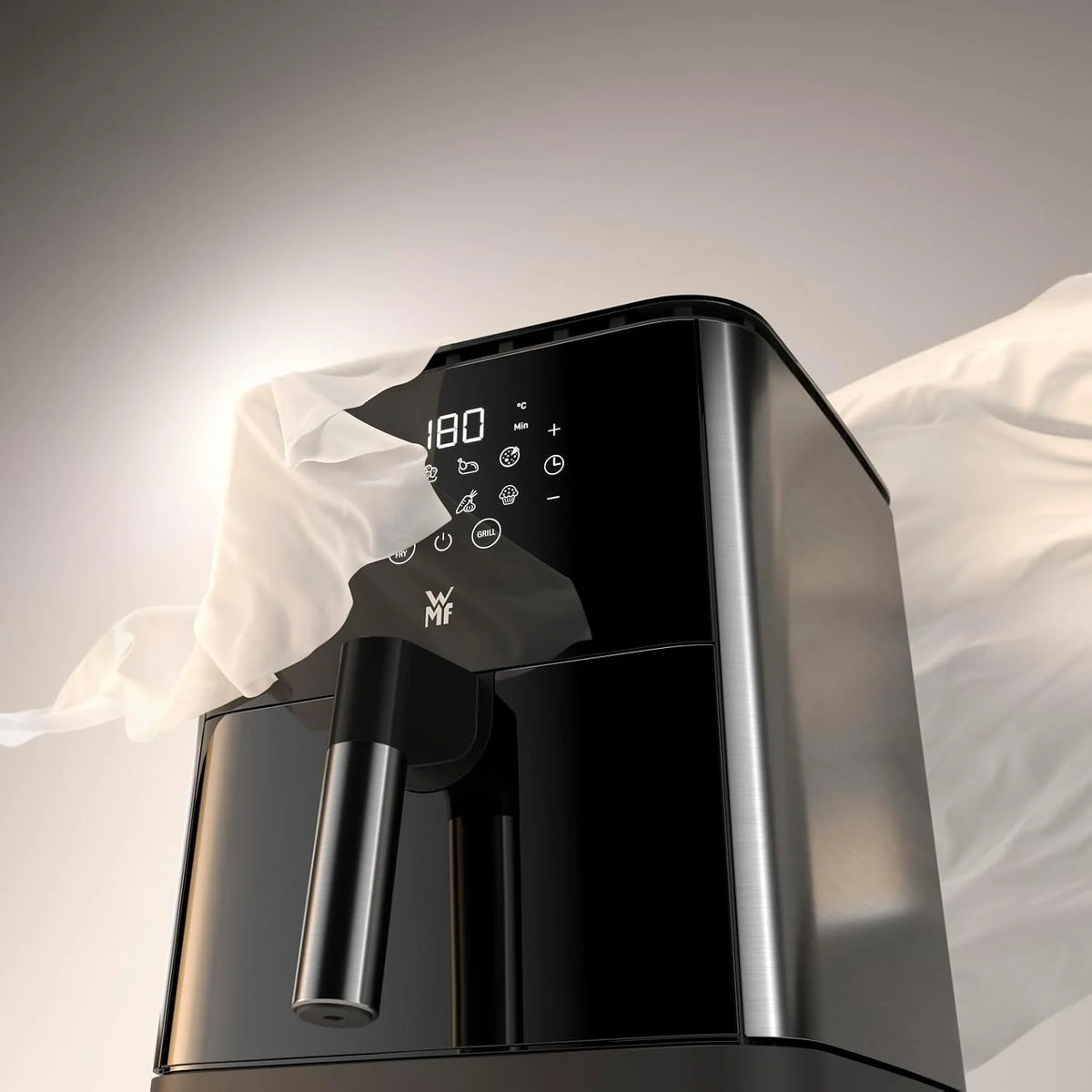 WMF Multi Taste Airfryer - Freidora de Aire sin Aceite, 4,2 L, 8 Programas Preestablecidos, Deshidratador y Grill, Pantalla Táctil, Fácil de Limpiar