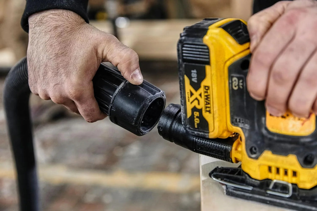 DEWALT DCW200N-XJ DCW200N 18V XR 1/4 hoja de lijadora de palma, 18 V