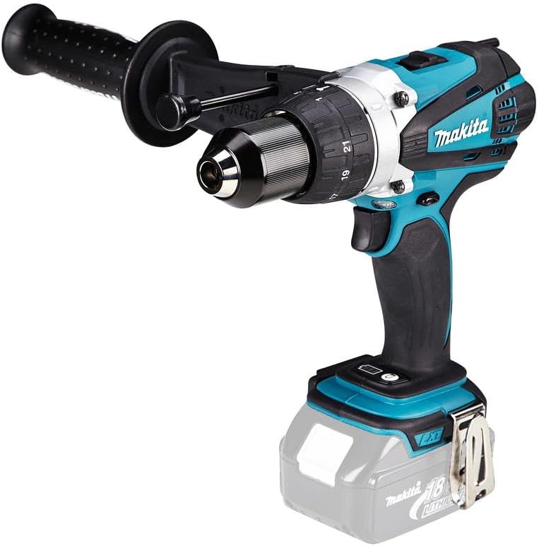 Makita Taladro combinado DHP458Z, 18 V, litio y 91 Nm (las baterías y el cargador no están incluidos)