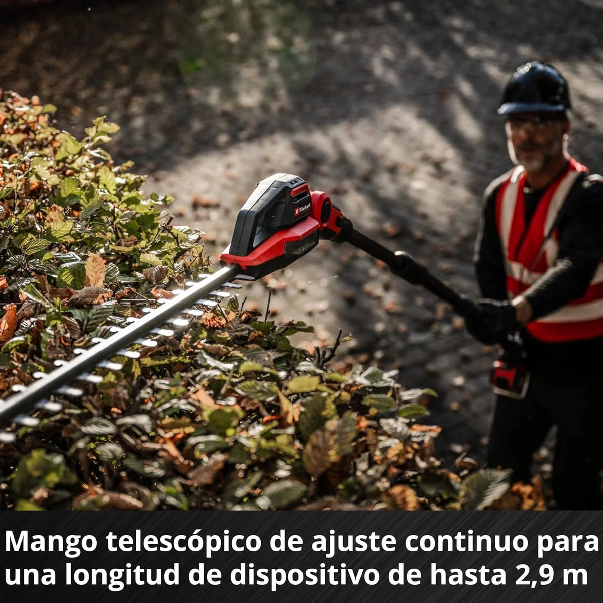 Einhell Professional Cortasetos telescópico con batería GP-HH 18/50 Li T BL