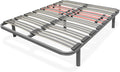 Duérmete Online - Reinforced multilayer bed base with lumbar regulators 135 x 180 cm with 5 legs of 25 cm included