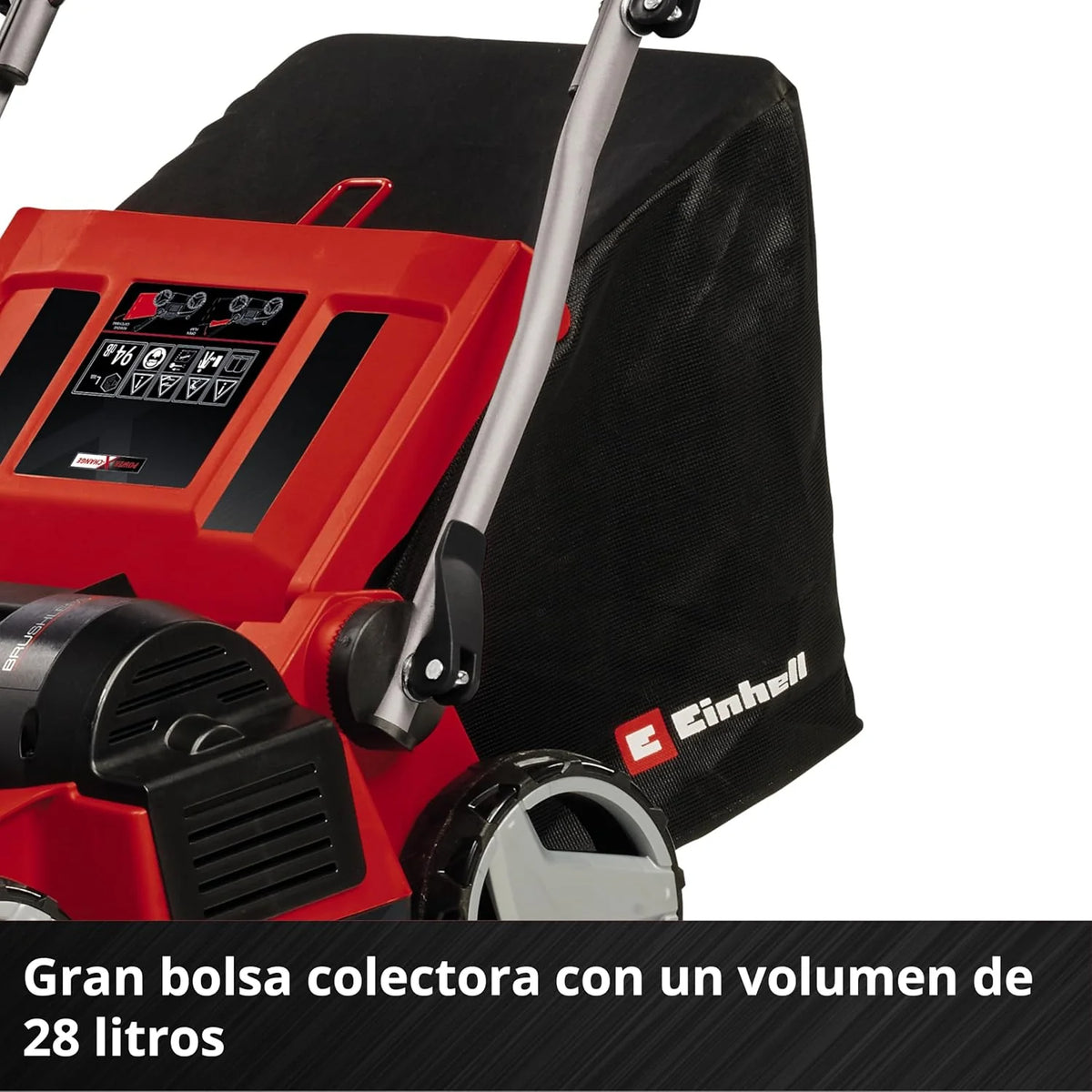 Einhell PXC Escarificador y aireador de césped inalámbrico GE-SC 35 Li-Solo, 36 V, Motor sin escobillas, Ancho 35 cm, 3 Profundidades, sin batería