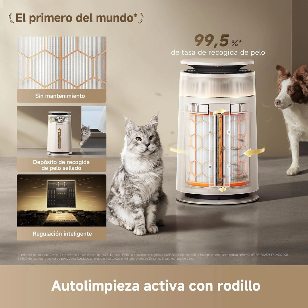 DREAME FP10 Purificador, Recogida Potente, Purificación Duradera