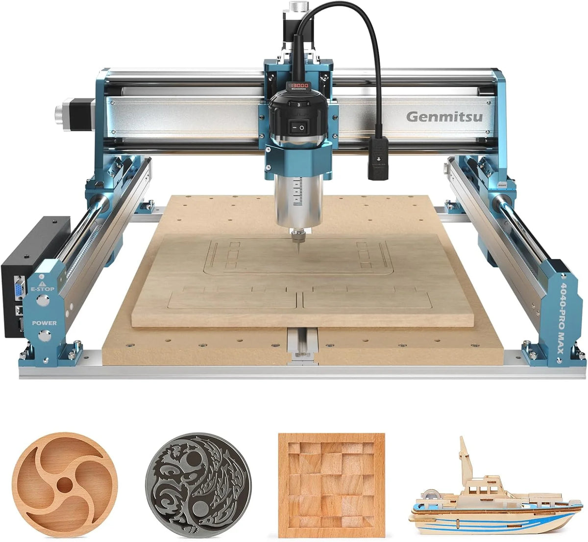 Genmitsu 4040-PRO MAX, Fresadora CNC Madera Metal, GRBL, Husillo 710W