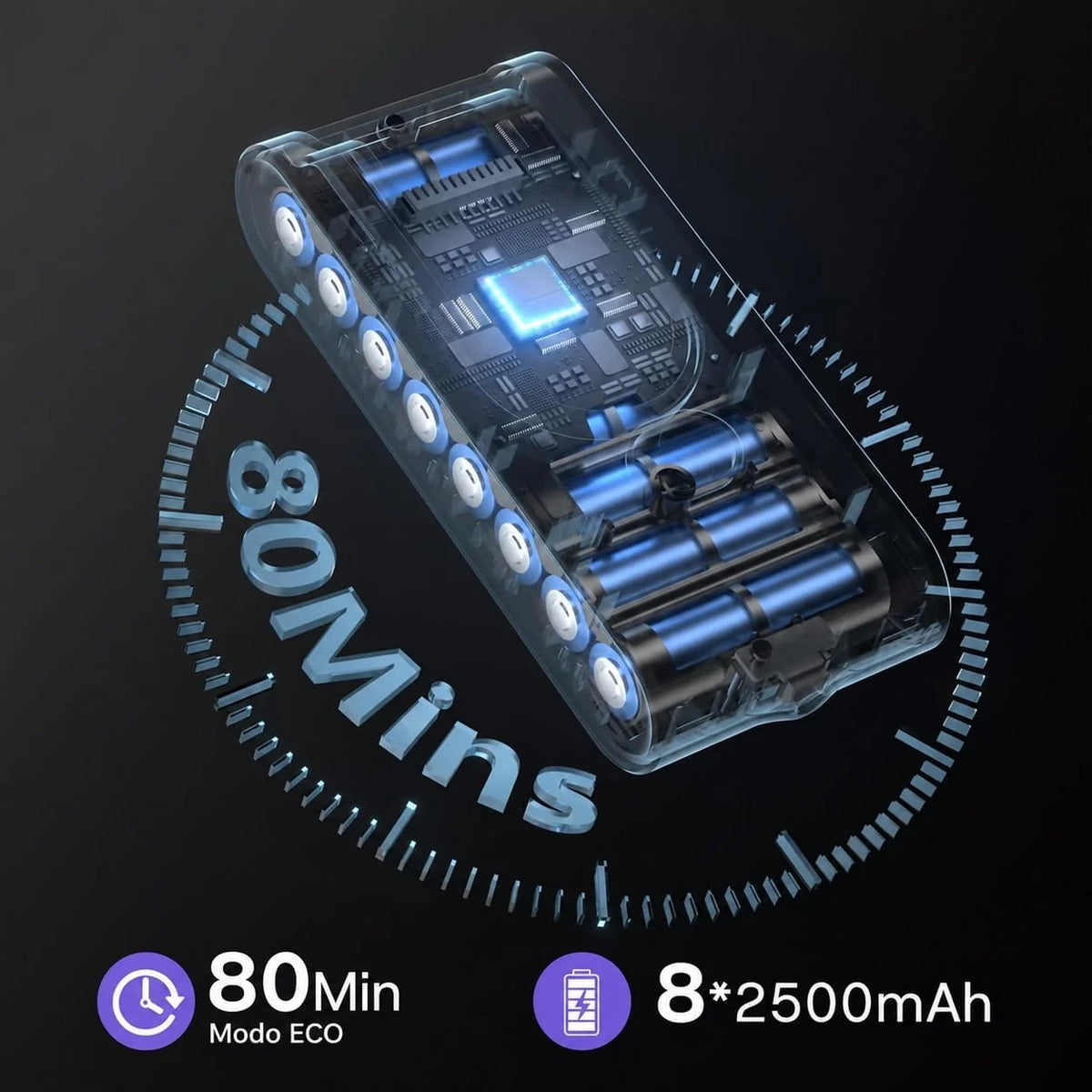 V16 Aspiradora sin Cable 55Kpa/600W/80Min, Escoba Aspirador Inalámbrico