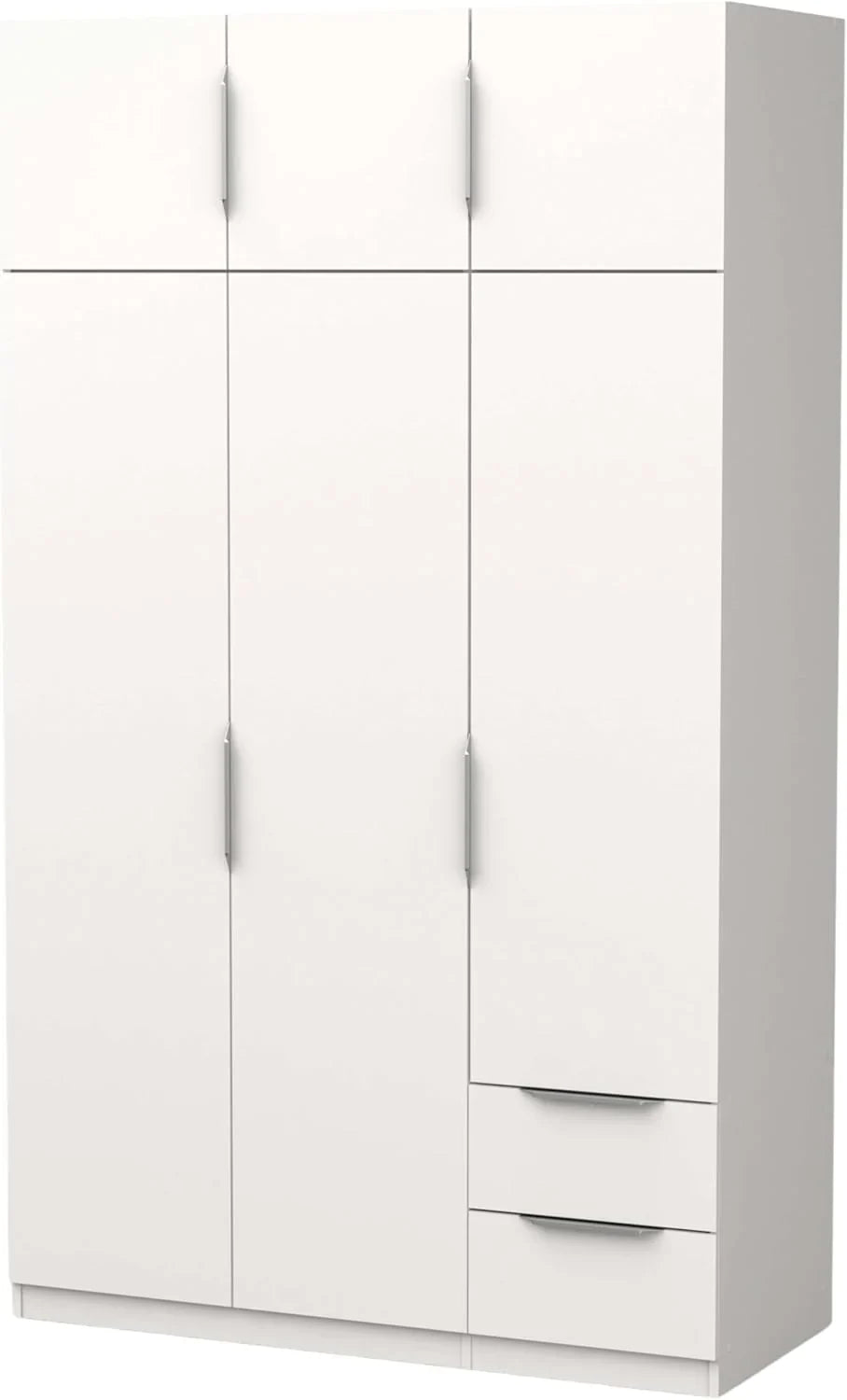 Miroytengo Armario Ghost Grande 6 Puertas y 2 Cajones Color Blanco Mate 203x119 cm