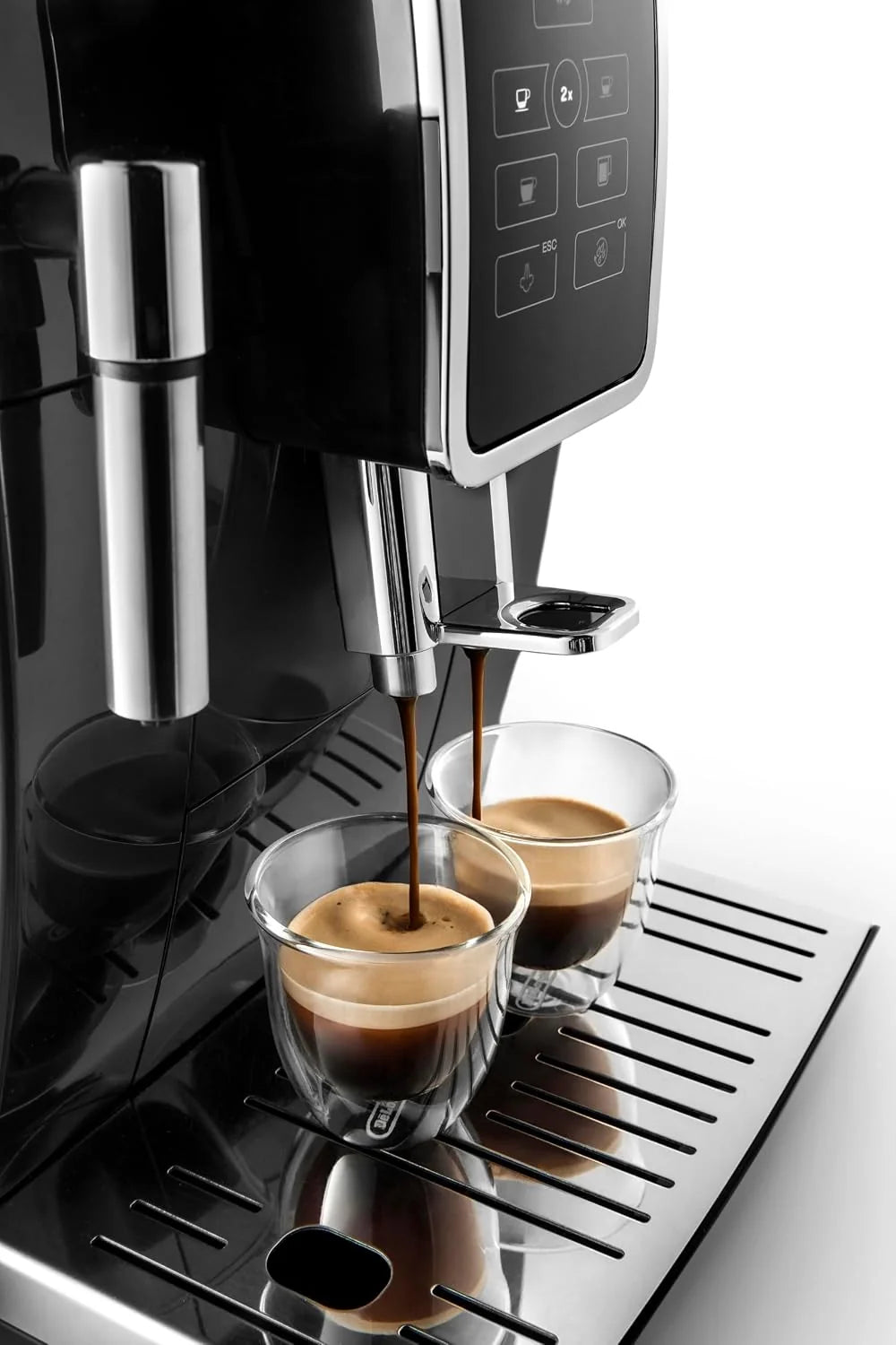 De'Longhi Dinamica - Cafetera Superautomática 4 Bebidas Negro