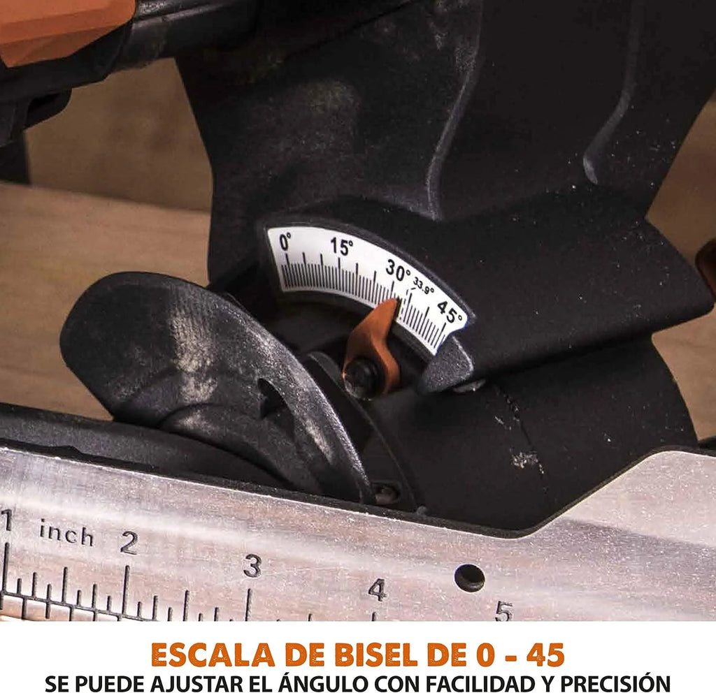Evolution Power Tools R255SMS Sierra ingletadora Deslizante multimaterial, con Paquete Plus, Corta acero dulce, aluminio, plástico, madera con clavos incrustados 230 V, 255 mm