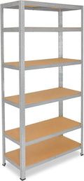 shelfplaza Home 200x70x50cm Estantería Pesada galvanizada: 6x145kg