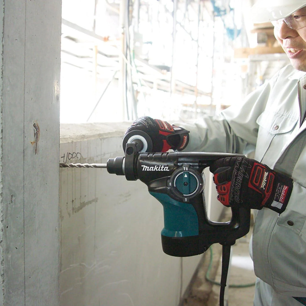 Makita HR2810 - Martillo Ligero Eléctrico con cable 28Mm 3Modos, Negro Y Azul.