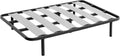 Miroytengo Bed Frame 150 x 200 cm Wide Shelf, Steel Tube 40 x 30 mm, Central Reinforcement, Poplar Flex Slats (with Legs)