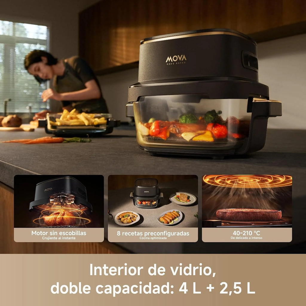 MOVA Aeroglass AF20 Pro Freidora De Aire Sin Aceite