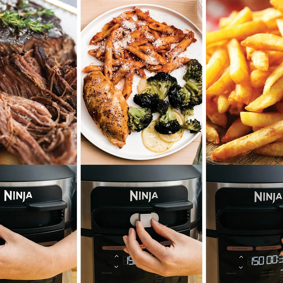 Ninja Foodi MAX, Olla Eléctrica Multifunción Slow Cooker con SmartLid, 7,5L