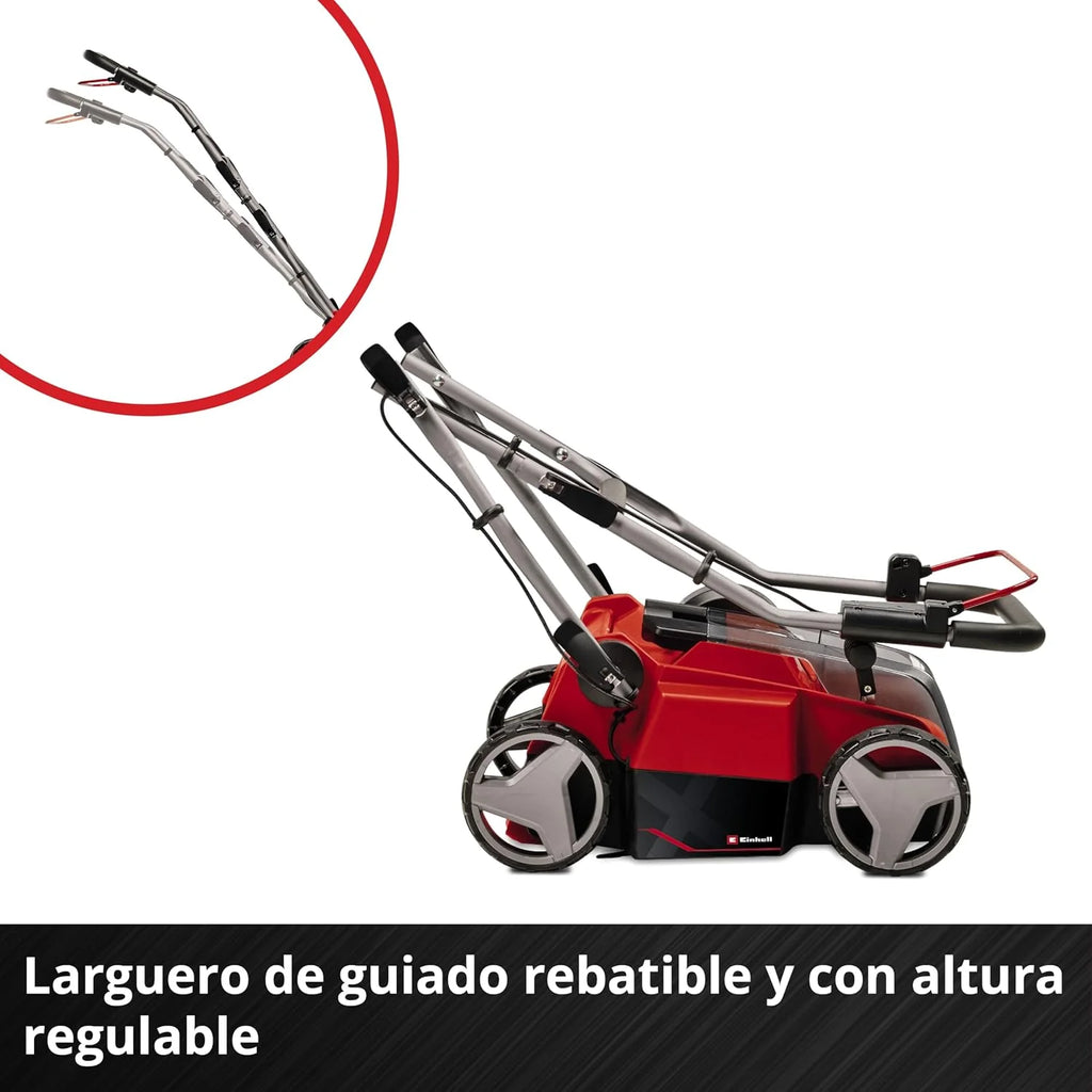 Einhell PXC Escarificador y aireador de césped inalámbrico GE-SC 35 Li-Solo, 36 V, Motor sin escobillas, Ancho 35 cm, 3 Profundidades, sin batería