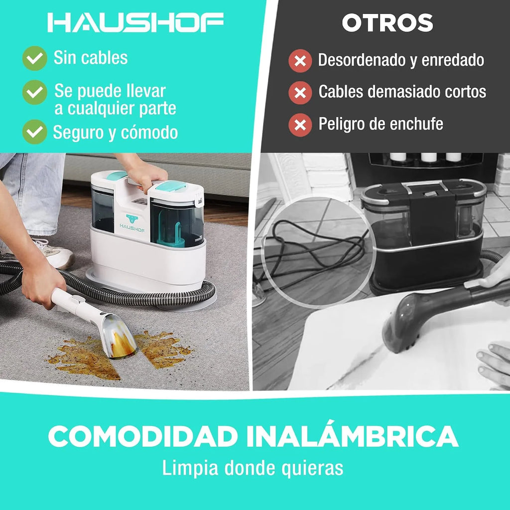 HAUSHOF StainZapper Air Aspiradora de Agua Inalámbrica 24V