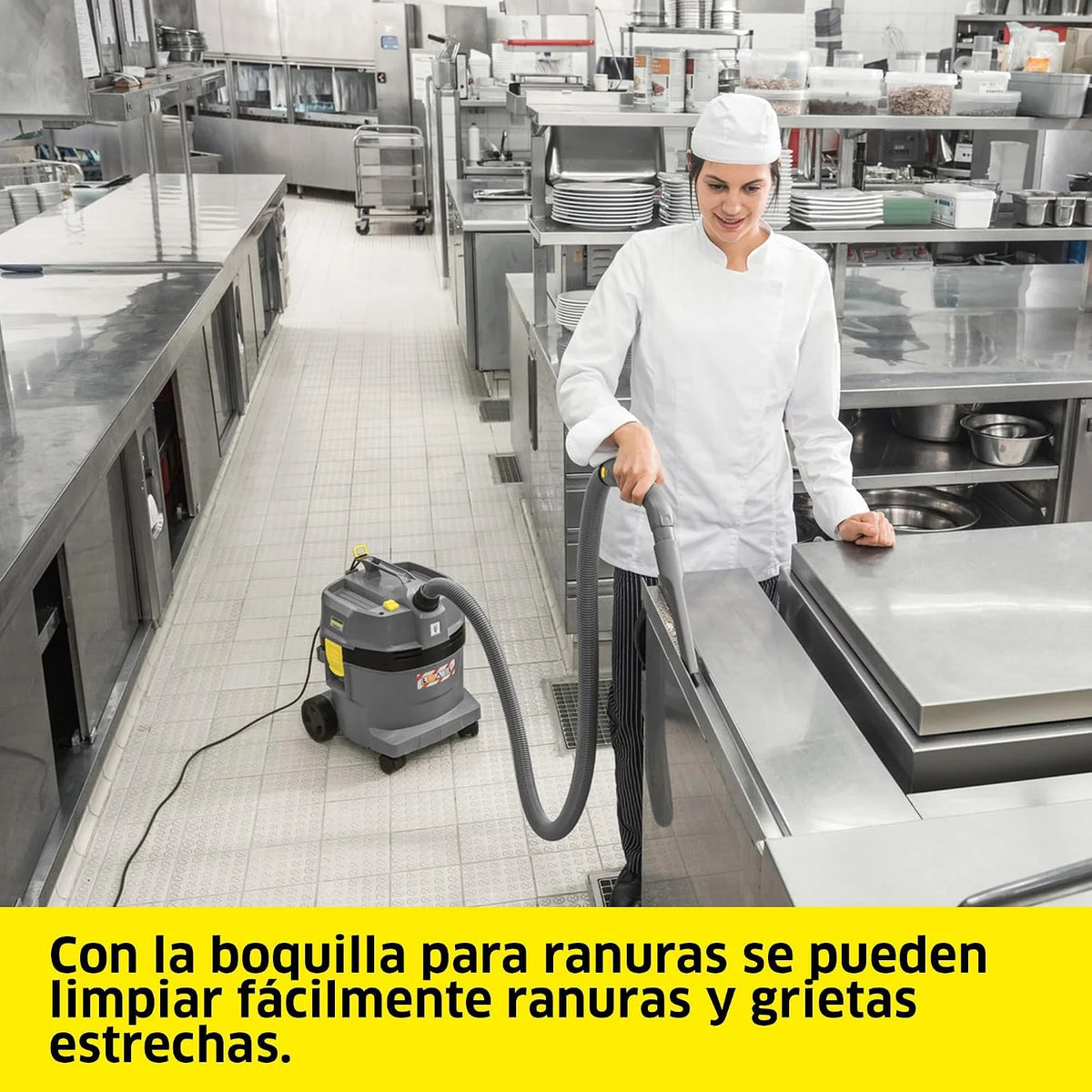 KÄRCHER Aspirador en seco y húmedo NT 22/1 Ap L, máx. 1300 W, depósito: 22 l, Tubo Flexible de aspiración: 1,9 m, Boquilla barredora de Suelos (300 mm), Boquilla para Ranuras