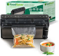 FoodSaver Envasadora al vacío Elite All-in-One Liquid+ | Alimentos hasta 5 veces más frescos* | Sellado de líquidos | Con 1 rollo (28 cm x 2,43 m) y 4 bolsas para envasar al vacío (0,94 L y 3,78 L)