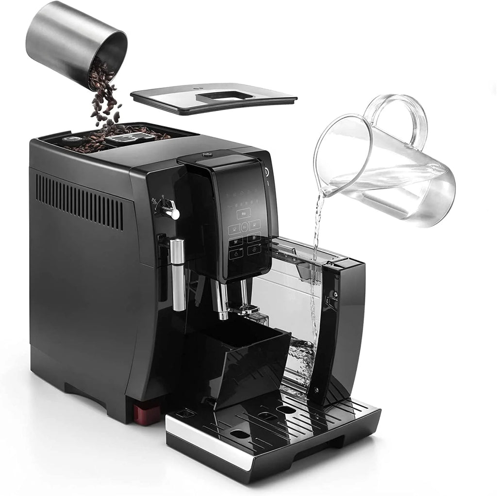 De'Longhi Dinamica - Cafetera Superautomática 4 Bebidas Negro