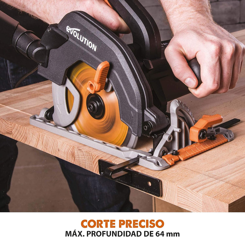 Evolution Power Tools - R185CCS Sierra circular multimaterial, 185 mm 230 V
