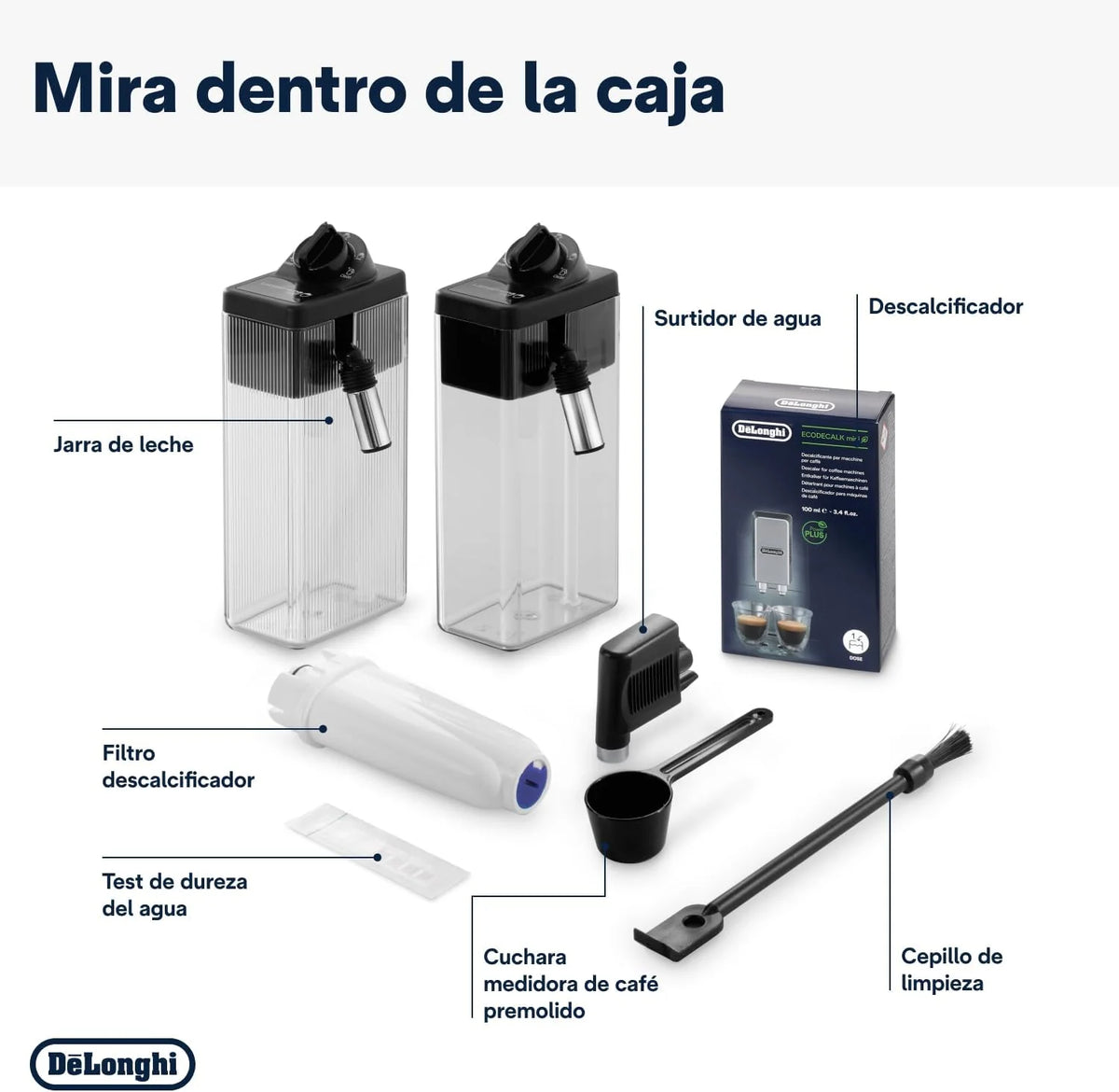 De'Longhi Dinamica Plus - Cafetera Superautomática 24 Bebidas Titanio