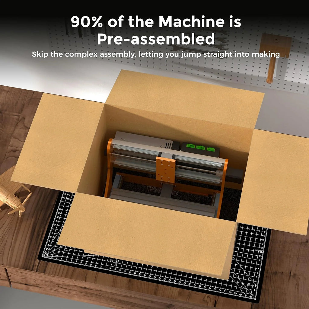 LUNYEE 3020 Nova CNC - Máquina de enrutador con guías lineales de eje XYZ totalmente metálicas y husillo de bolas con router de 800W, adecuada para cortar aluminio, latón, acero inoxidable, madera