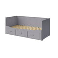 HEMNES Cama día con 3 cajones Gris, 80x200 cm