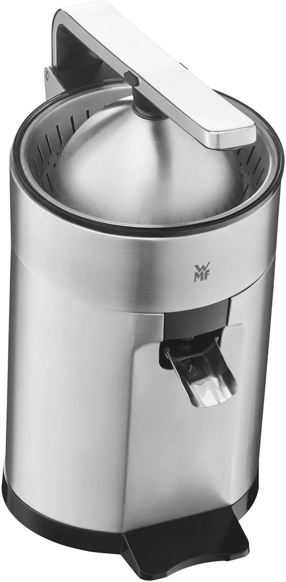 WMF Profi Plus - Exprimidor Eléctrico de Palanca, 1000 W,Ideal para Cítricos , Acero Inoxidable Cromargan, Exprimidor de Naranjas, Directo al Vaso, Apto Lavavajillas