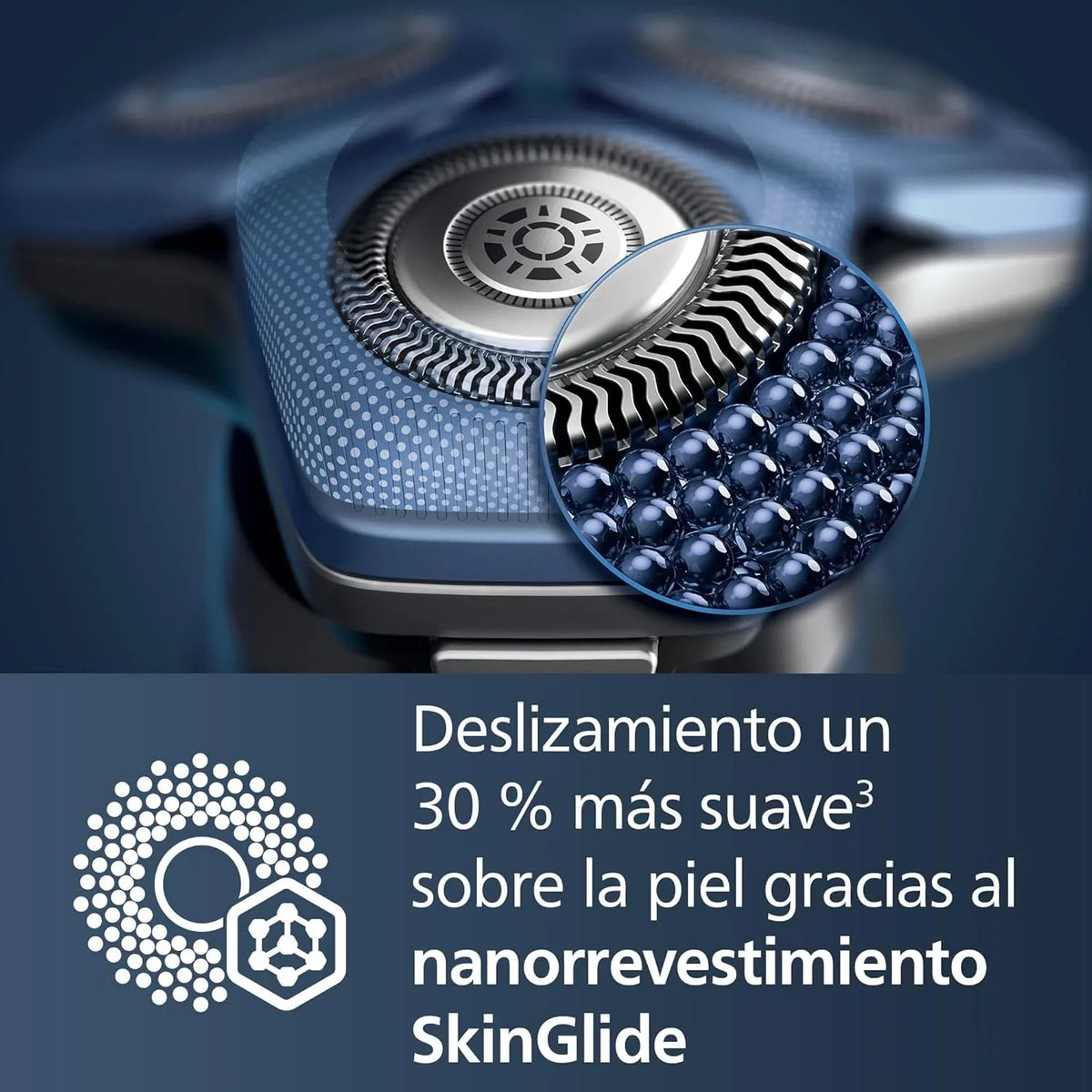 Serie 7000 Afeitadora Eléctrica Hombre, Máquina de Afeitar Barba con Recortadora, 45 cuchillas, 60min de uso, En Seco y Húmedo, Recargable, Centro de Limpieza, Base Carga, S7886/55, Negro