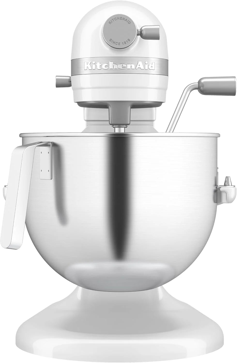 KitchenAid Batidora Amasadora Heavy Duty 6.6L, Engranajes Todo Metal, 11 Velocidades, Arranque Suave, Corte por Sobrecalentamiento, Bol 3 Puntos, Blanco