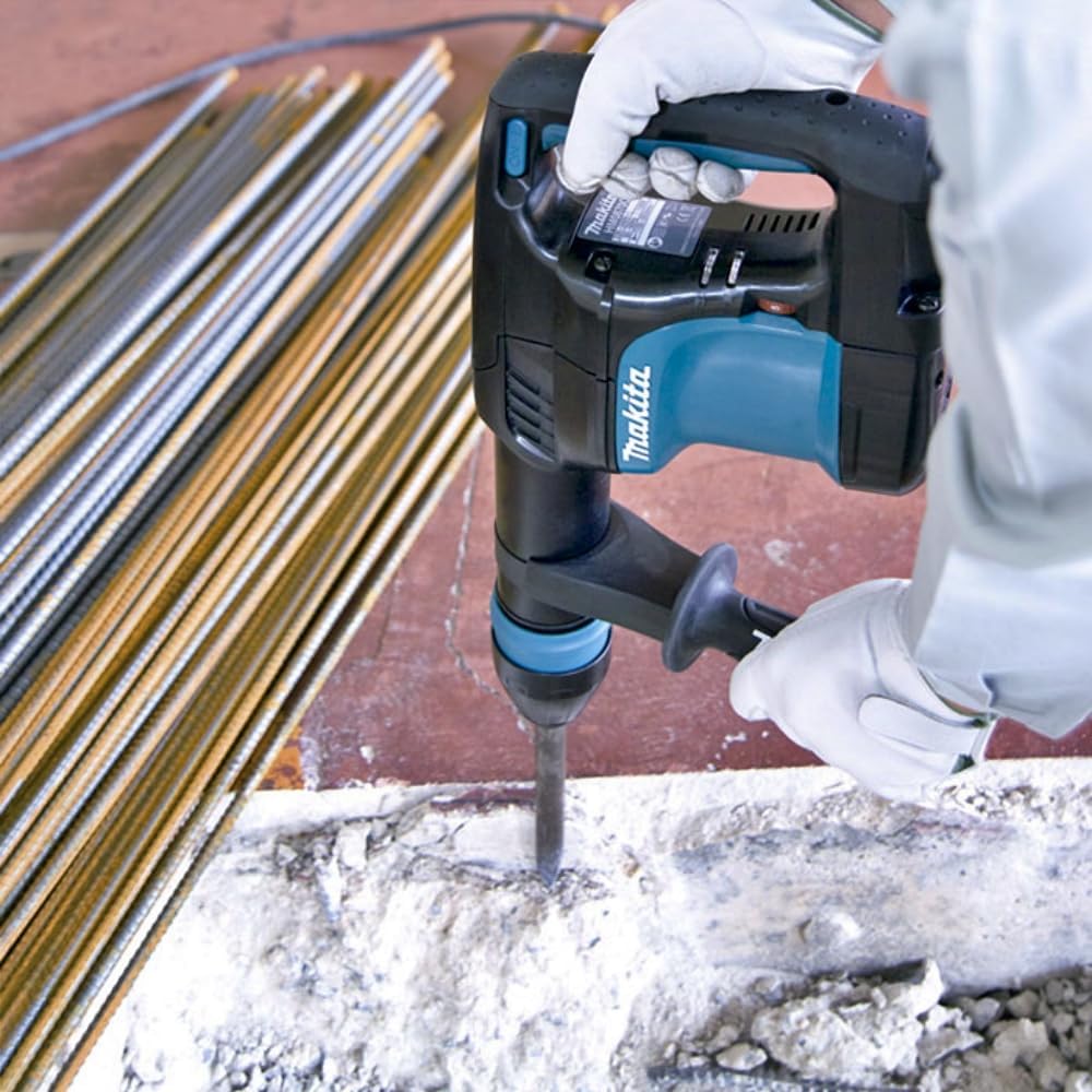 Makita HM0870C - Martillo Demoledor Eléctrico con cable Sds Max 1100W 5.1 Kg, Azul