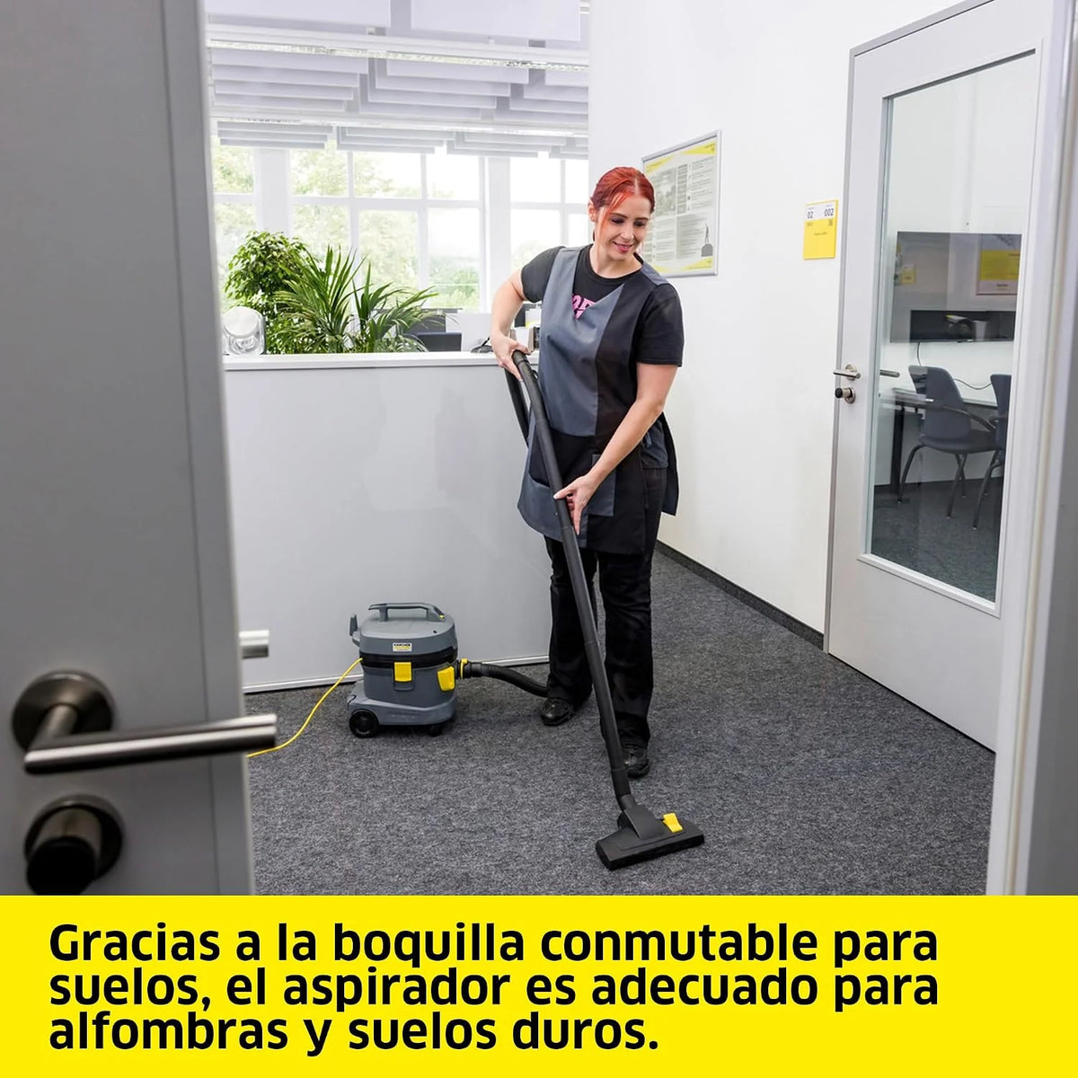 KÄRCHER Aspirador en seco T 11/1 Classic, depósito: 11 l, Potencia: 850 W, Nivel de presión acústica: 61 dB(A), Peso: 3,9 kg, Cable: 7,5 m, Cesta de Filtro Permanente