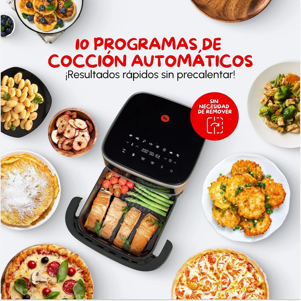 Moulinex Easy Fry XL Surface, Freidora de Aire 2200 W, Doble Resistencia
