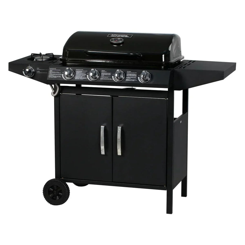 Barbacoa A Gas "festa 5" - 5 Quemadores (1 Lateral) - 12.9 Kw - Negro