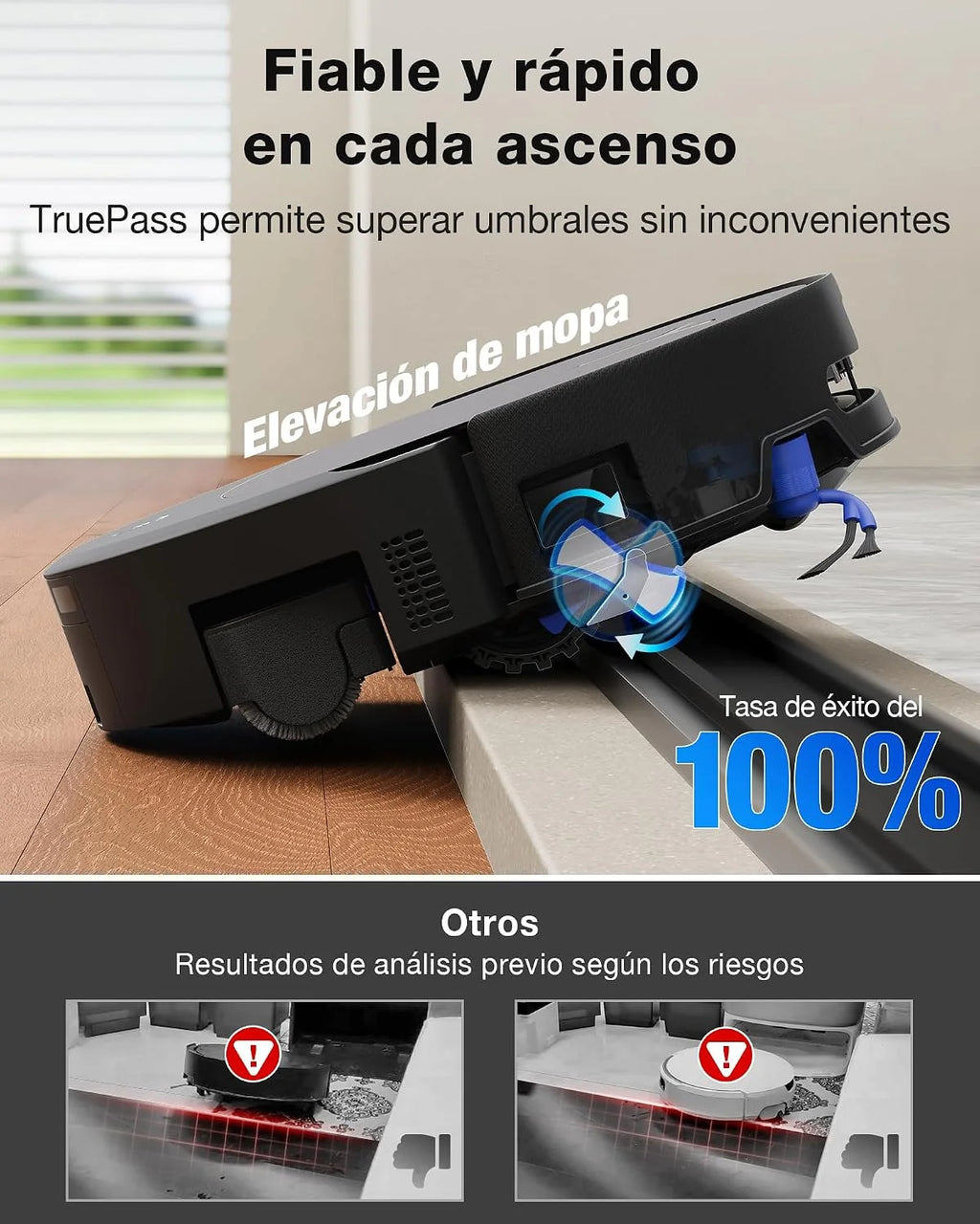 ECOVACS DEEBOT T90 Pro Omni Robot Aspirador y fregasuelos, 30000 Pa
