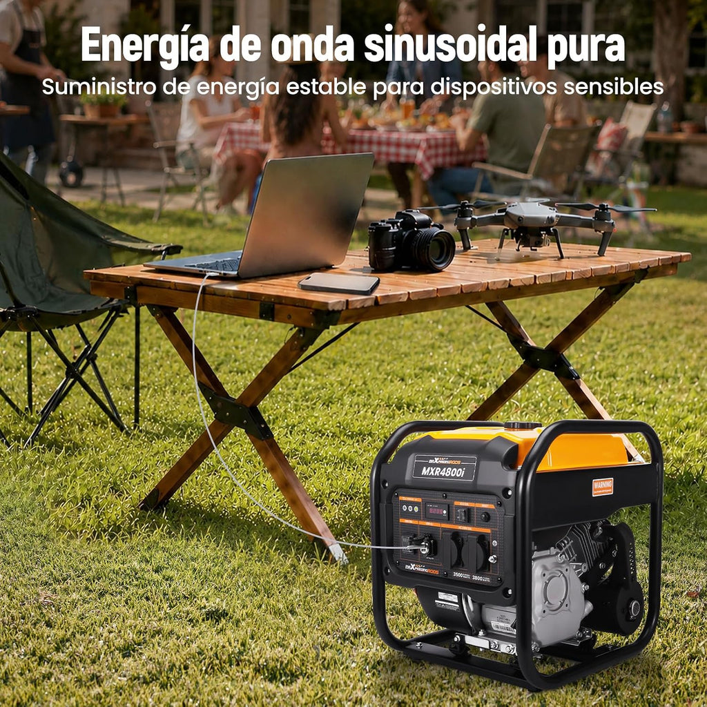 maXpeedingrods 3800W inverter generador portátil gasolina con two 230V/USB