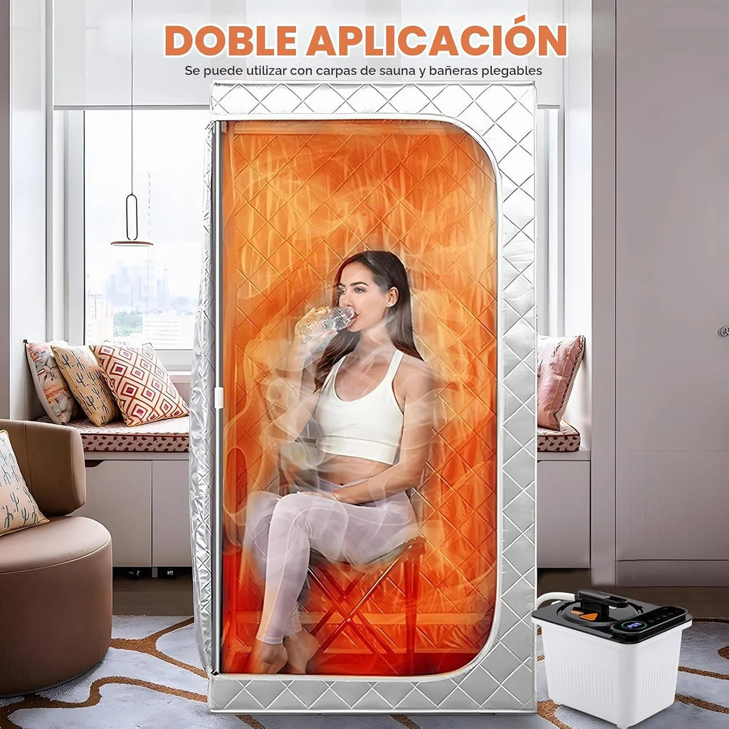 CGOLDENWALL Sauna de Vapor Portátil 4L, Para Tienda Sauna de 1.5 m³