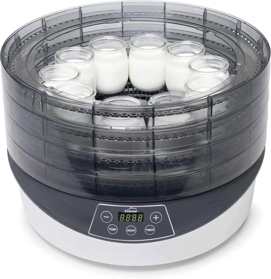 Lacor - Lacor_69223 Deshidratador de Alimentos Terra, Blanco y Negro