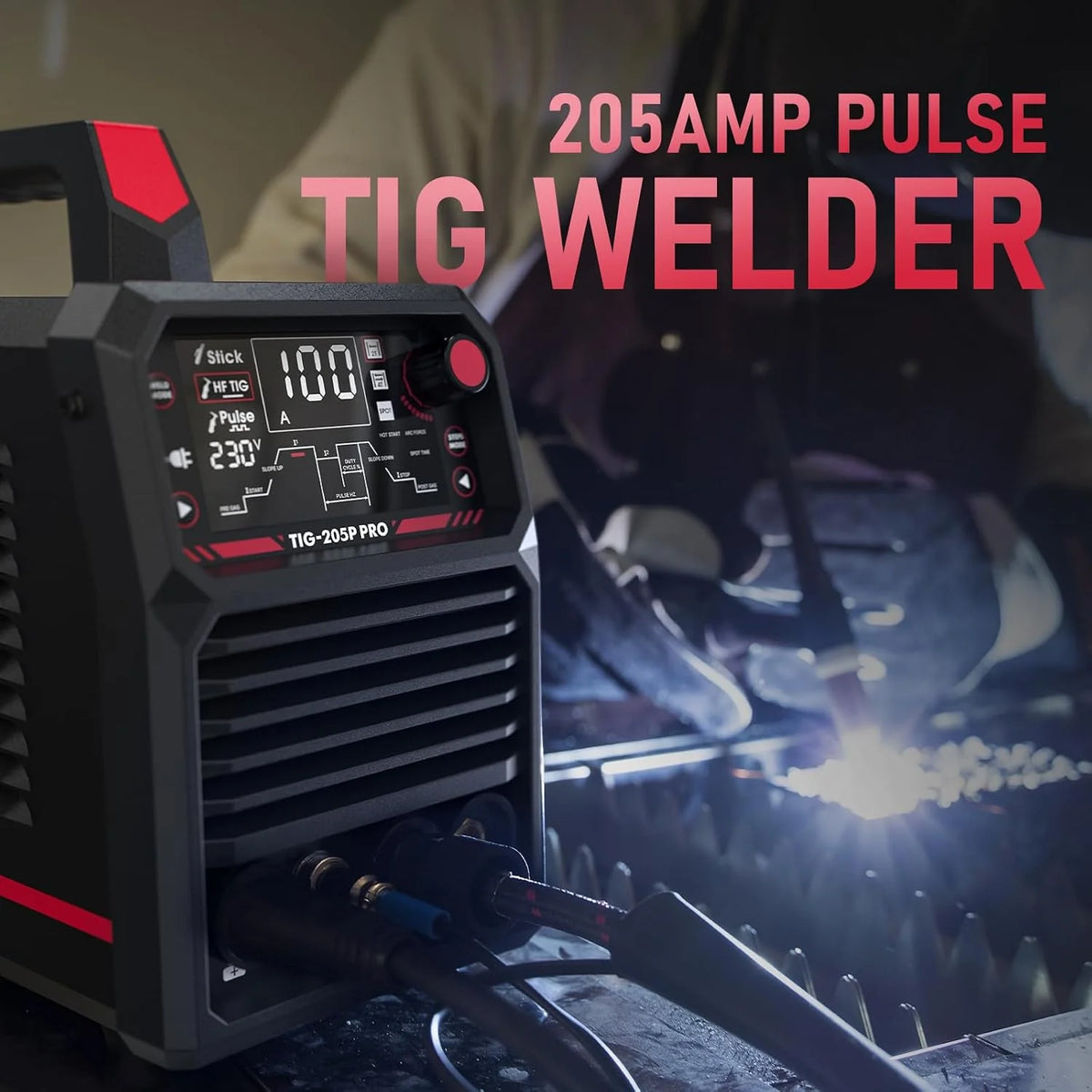 YESWELDER Soldador TIG 200A, 3 en 1 MMA/DC TIG/Pulso TIG 230V